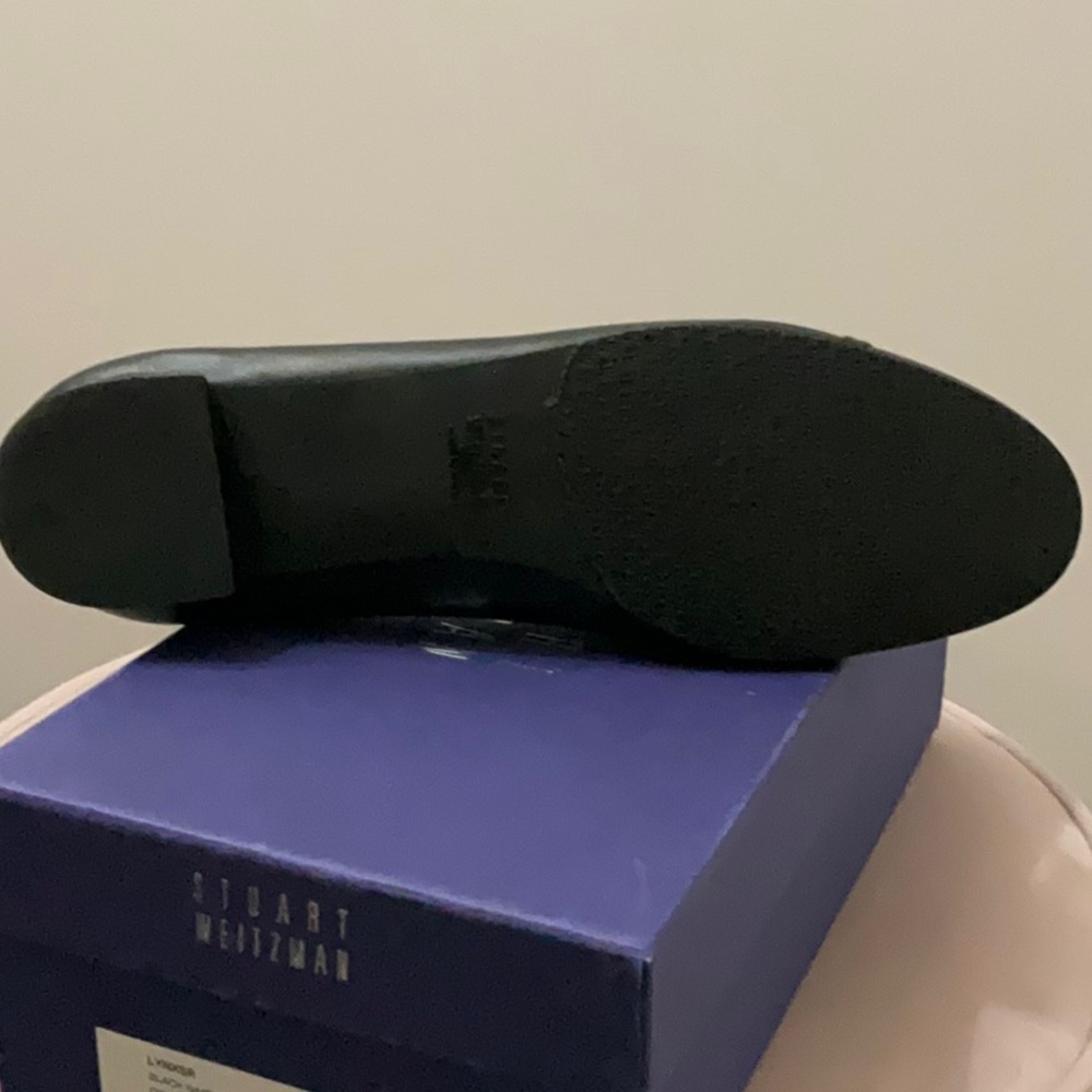 Stuart Weitzman Black Leather Flat - Picture 6 of 7